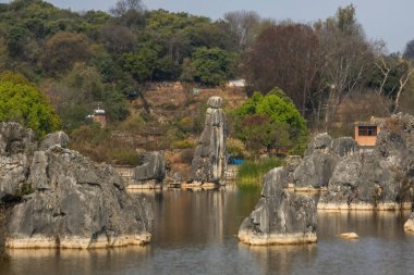 Yunnan bölgesindeki Shilin Taş Ormanı