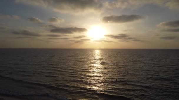 Una Puesta Sol Verano Mar Mediterráneo — Vídeos de Stock