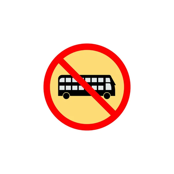 Ikona Zakázané Sběrnice Může Být Použita Pro Web Logo Mobilní — Stockový vektor