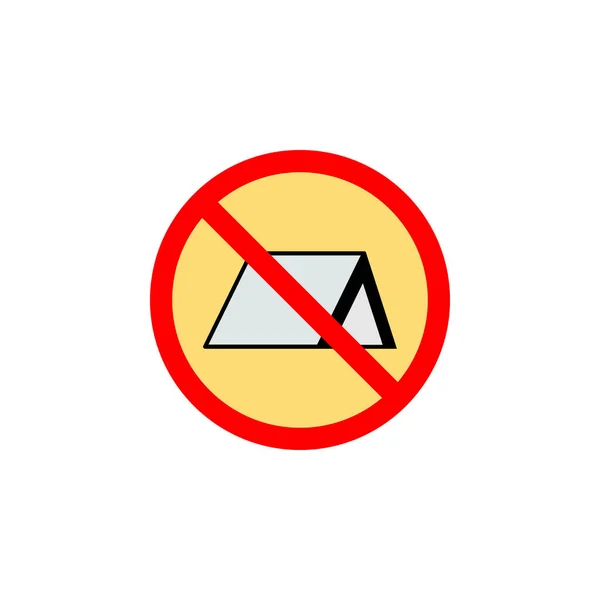 Απαγορευμένο Εικονίδιο Σκηνή Μπορεί Χρησιμοποιηθεί Για Web Λογότυπο Κινητό App — Διανυσματικό Αρχείο