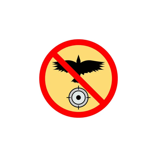 Απαγορευμένο Εικονίδιο Αετός Κυνήγι Μπορεί Χρησιμοποιηθεί Για Web Λογότυπο Κινητό — Διανυσματικό Αρχείο