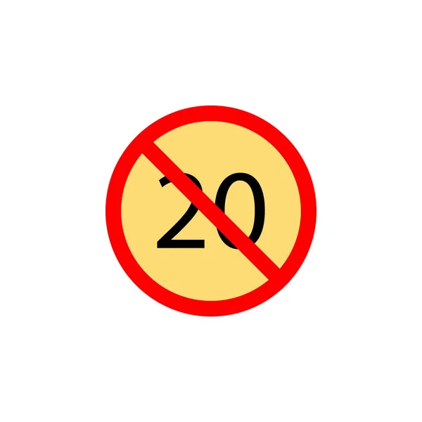 Απαγορευμένη Ταχύτητα Εικονίδιο Μπορεί Χρησιμοποιηθεί Για Web Λογότυπο Mobile App — Διανυσματικό Αρχείο