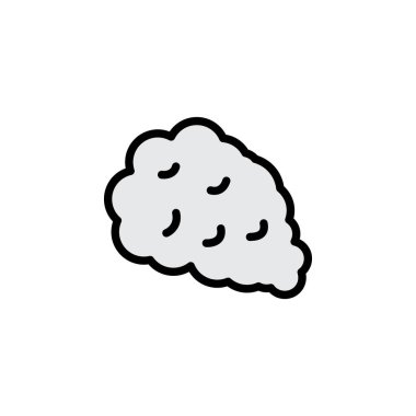 duman tasviri simgesi. Sigara içme aktiviteleri illüstrasyon simgesi. İşaretler ve semboller ağ, logo, mobil uygulama, UI, UX renkli simge için kullanılabilir