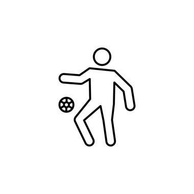 futbolcu beyaz zemin üzerine