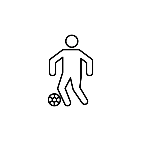 Parmi Football Sur Fond Blanc — Image vectorielle