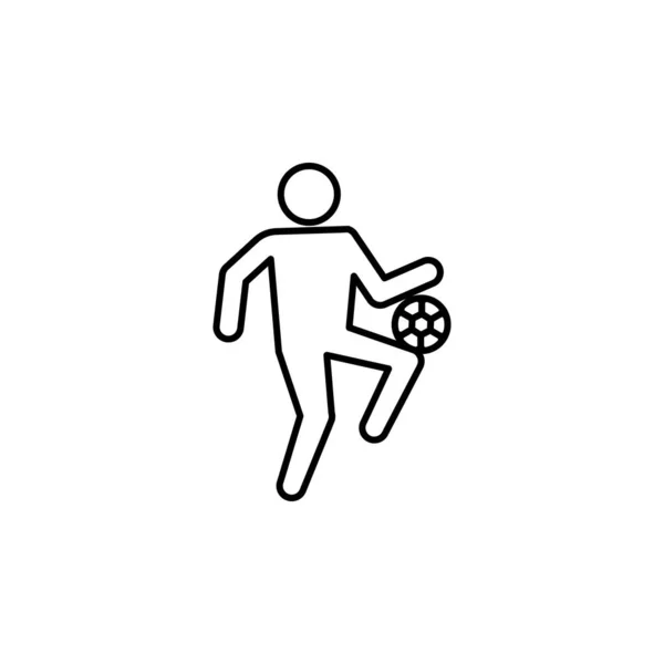 Football Entraînement Sur Fond Blanc — Image vectorielle