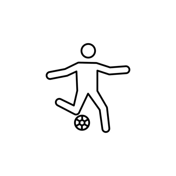 Ballon Football Sur Fond Blanc — Image vectorielle