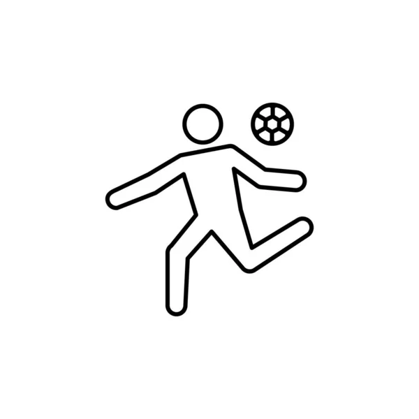 白色背景上的足球运动员 — 图库矢量图片
