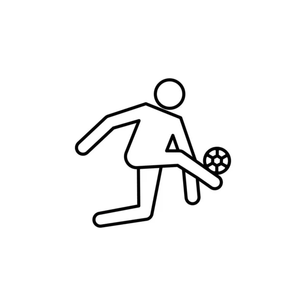 白い背景の上のフットボール選手 — ストックベクタ