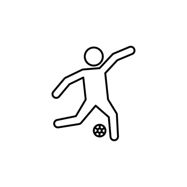 白い背景の上のフットボール選手 — ストックベクタ