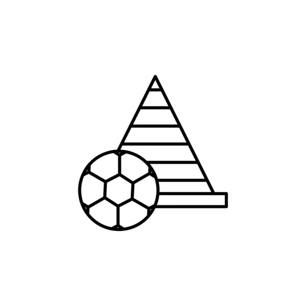 Футбольне Поле Білому Тлі — стоковий вектор