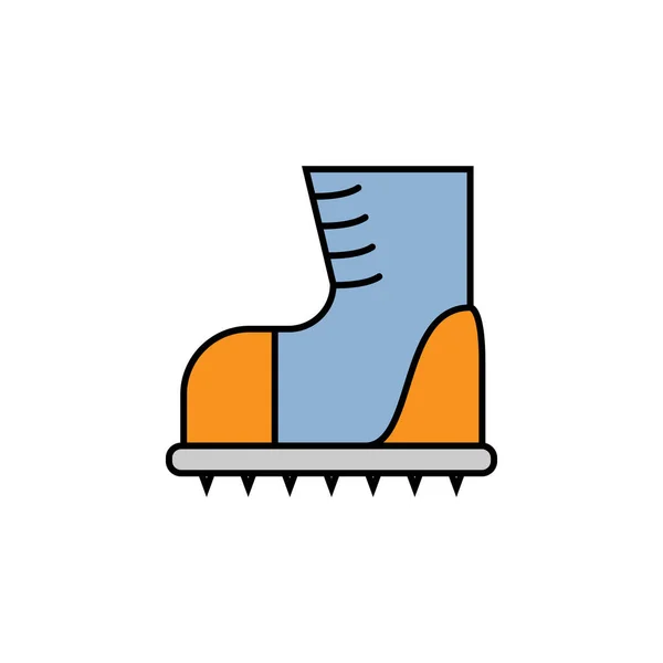 Обувь Скалолазание Иконка Белом Фоне Элементы Иконы Альпинизма Использован Веб — стоковый вектор