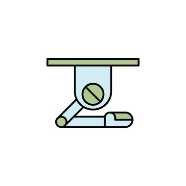 Robotics robot hand outline icon. Signs and symbols can be used for web, logo, mobile app, UI, UX on white background colored icon