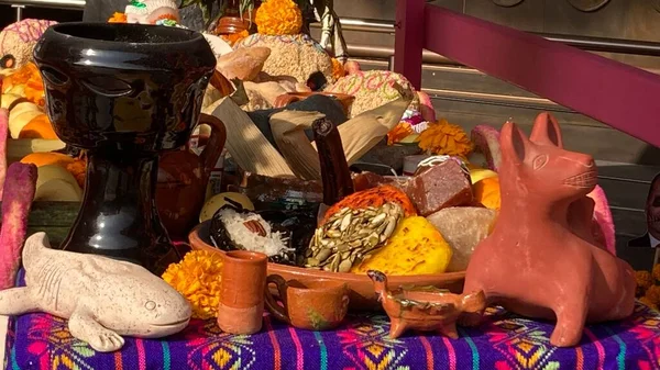 Stock image Day of the death traditional altar mexico dia de muertos 