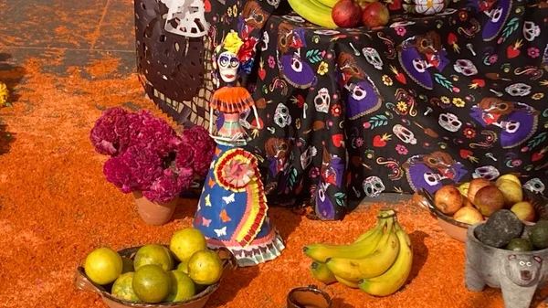 Dag Van Dood Traditioneel Altaar Mexico Dia Muertos — Stockfoto