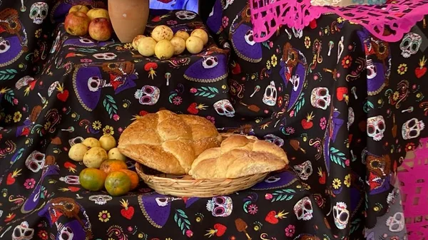 Ημέρα Του Θανάτου Παραδοσιακός Βωμός Mexico Dia Muertos — Φωτογραφία Αρχείου