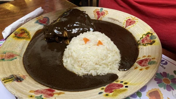 Czerwony Pieprzyk Śmietaną Serem Meksykańskie Jedzenie — Zdjęcie stockowe