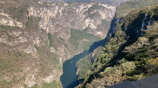 Vista Superior Del Caon Del Sumidero Chiapas Mexico —  Fotos de Stock