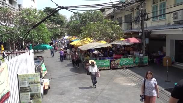 Bangkok Thaïlande Février 2024 Tha Phra Chan Jetée Est Une — Video