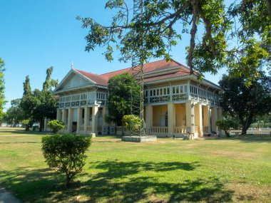 Ayutthaya Tayland 'daki Kraliyet Sarayı' nda Bang Pa.