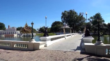 Ayutthaya Tayland 'daki Kraliyet Sarayı' nda Bang Pa.