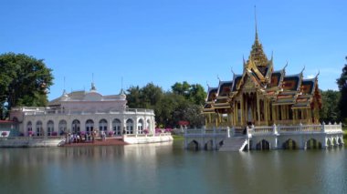 Ayutthaya Tayland 'daki Kraliyet Sarayı' nda Bang Pa.