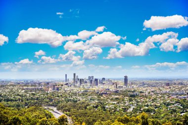 Brisbane City binalarının manzarası