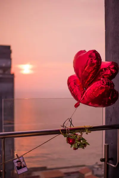 Kalpli romantik arkaplan