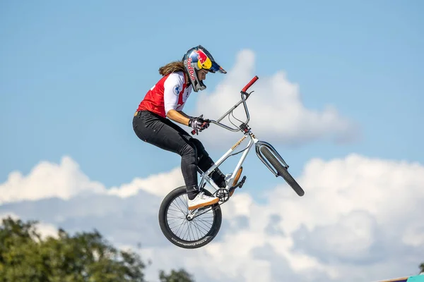 Munich Germany Aug 2022 Riders Compete Bmx Freestyle European Championsships - Stock-foto