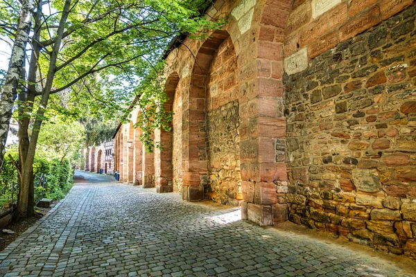 Uma Vista Portão Torre Cidade Huebnerstor Cidade Histórica Nuremberga Alemanha — Fotografia de Stock