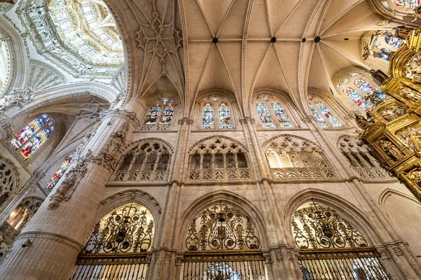 Interior Burgos Cathedral Castilla Leon Spain Unesco World Heritage Site — Stok fotoğraf