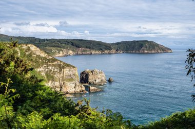 Punta Socastro O Vicedo 'da Fucino do Porco, Viveiro' da Costa do Morte Kostal Yolu, Avrupa 'da İspanya