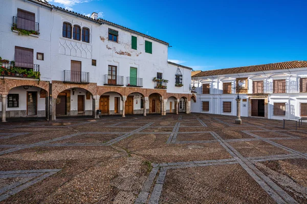 Zafra Espanha Novembro 2022 Praça Pequena Praça Chica Província Badajoz — Fotografia de Stock