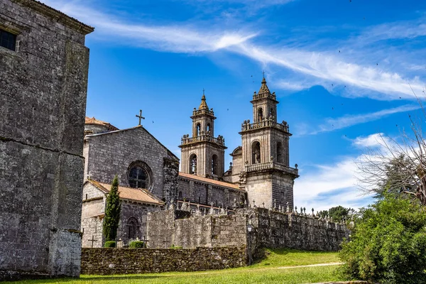 Pátio Mosteiro Oseira Ourense Galiza Espanha Monastério Santa Maria Real — Fotografia de Stock