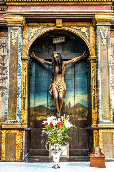 Intérieur Basilique Virxe Barca Virgen Barca Muxia Côte Mort Corogne — Photo