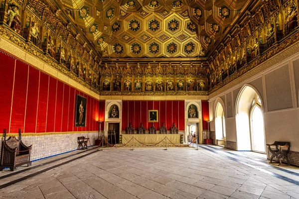Intérieur Palais Alcazar Forteresse Des Rois Espagnols Dans Partie Historique — Photo