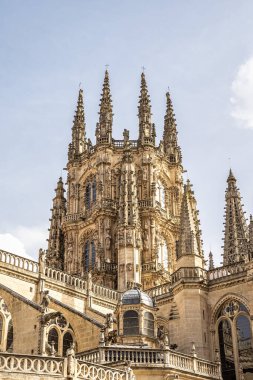 The Burgos Cathedral in Castilla y Leon, Spain was declared Unesco World Heritage Site. Erected on top a Romanesque temple, the cathedral was built following a Norman French Gothic model.