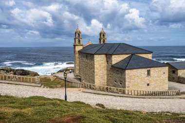 Basilica Virxe da Barca, Muxia Virgen de la Barca, Death Coast, La Coruna, İspanya Galiçya