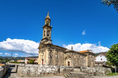 Igrexa de Santa Columba de Carnota Kilisesi, Carnota, Galiçya, İspanya Avrupa