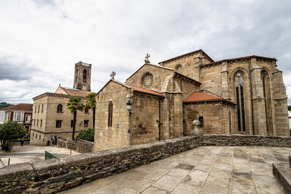 San Francisco of Betanzos church in the old town of Betanzos, A Coruna, Galicia in Spain.