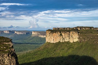 View from the top of the hill of the father inacio, morro do pai inacio, Chapada Diamantina, Bahia, Brazil in South America