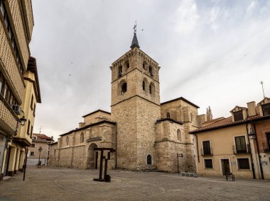 Church of Saint Mary, Santa Maria la Real, in Aranda de Duero, Burgos, Spain. Gothic style church that was built between the 15th and 16th centuries.