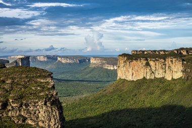 View from the top of the hill of the father inacio, morro do pai inacio, Chapada Diamantina, Bahia, Brazil in South America