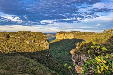 View from the top of the hill of the father inacio, morro do pai inacio, Chapada Diamantina, Bahia, Brazil in South America