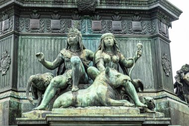 Statue of Dom Pedro I, in Tiradentes square in the center of the city of Rio de Janeiro, Brazil, South America