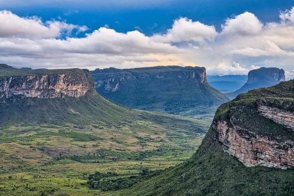 View from the top of the hill of the father inacio, morro do pai inacio, Chapada Diamantina, Bahia, Brazil in South America