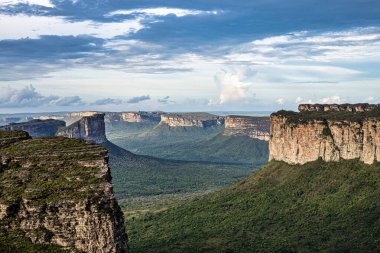 View from the top of the hill of the father inacio, morro do pai inacio, Chapada Diamantina, Bahia, Brazil in South America