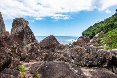 Aventureiro beach on big island Ilha Grande at Angra dos Reis, Rio de Janeiro, Brazil