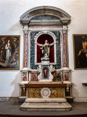 Santa Ana Katedrali 'nin içi Las Palmas, Kanarya Adaları, İspanya. Vegueta Mahallesi içinde yer alan bir Roma Katolik kilisesidir.