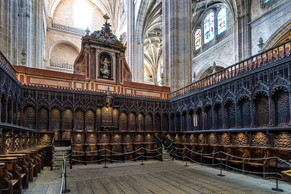 stock image Interior of the Catedral de Santa Maria de Segovia in the historic city of Segovia, Castilla y Leon, Spain